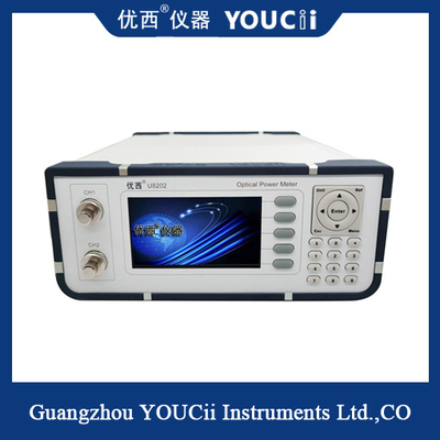 Pengukur Daya Serat Optik Saluran Ganda +10 ~ -65dBm 100 ~ 240V