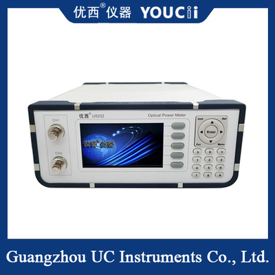 Pengukur Daya Serat Optik Saluran Ganda +10 ~ -65dBm 100 ~ 240V