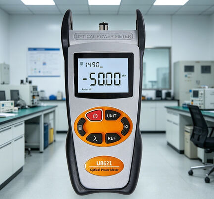 Meter daya optik, panjang gelombang kalibrasi: 850/1300/1310/1490/1550/1625nm