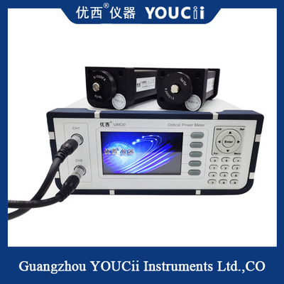 Double Channel Benchtop Optical Power Meter Detektor Presisi Tinggi