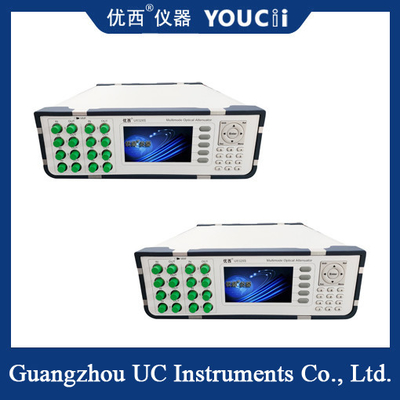 Delapan - Channel Multi-Mode Optical Attenuator Dengan Tampilan 0 ~ 35dB