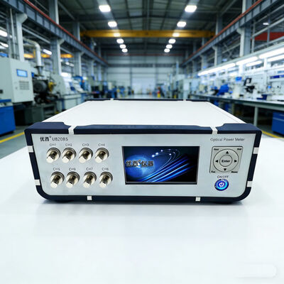 8-Channel Optical Power Meter Ekonomis, Dengan Fungsi Unduh Data