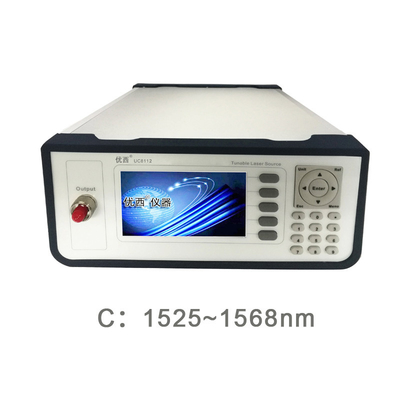C Band Fungsi Atenuasi Sumber Optik Laser yang Dapat Disesuaikan 1525 ~1568 nm