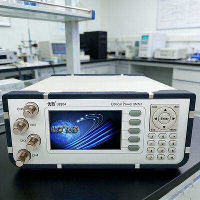 Alat Ukur Daya Optik Empat Saluran dengan Antarmuka Data USB dan RS232